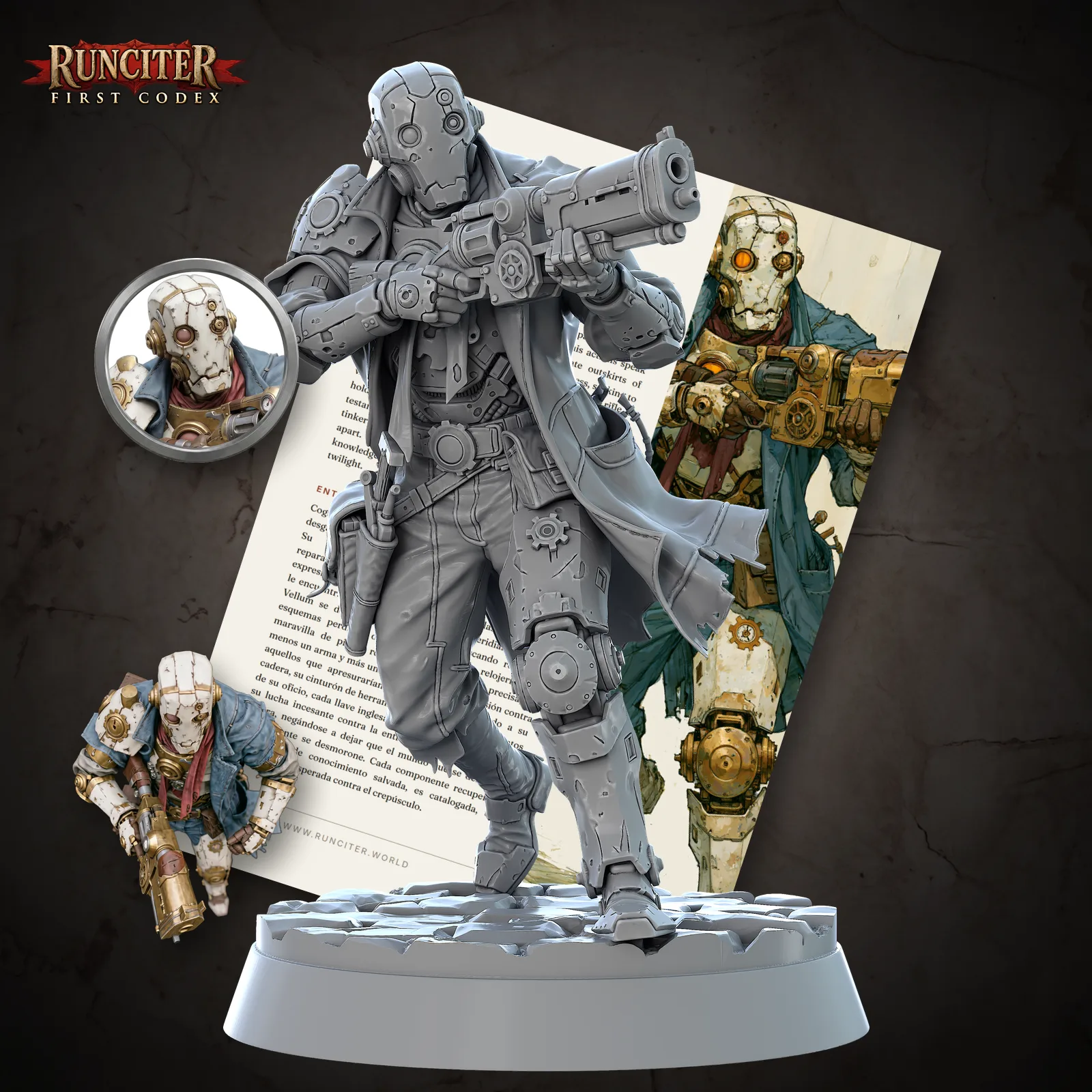 Male Autognome Artificer, Cover