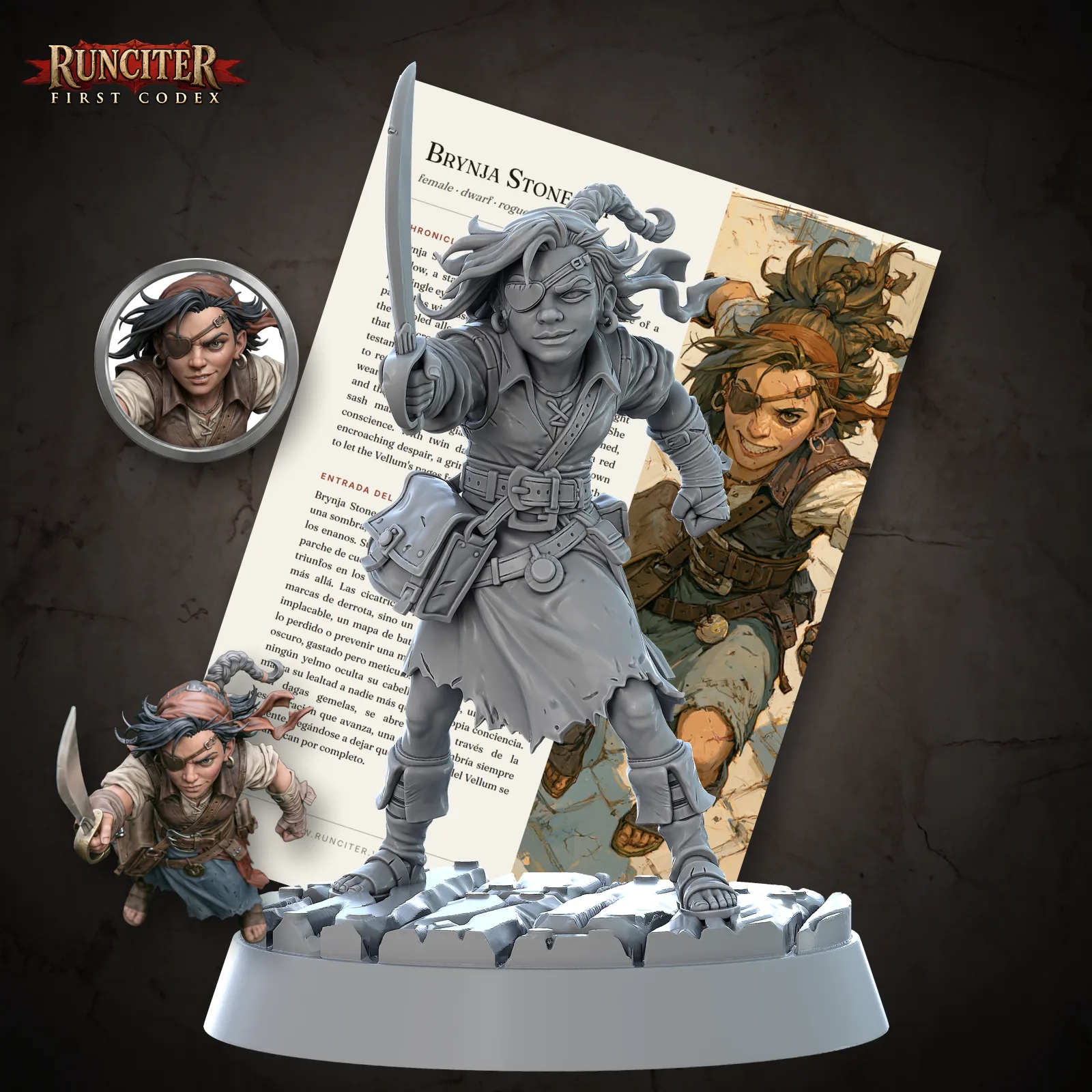 Female Dwarf Rogue, Cover