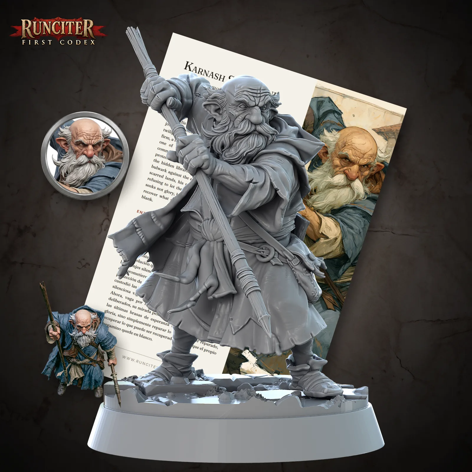 Male Dwarf Monk