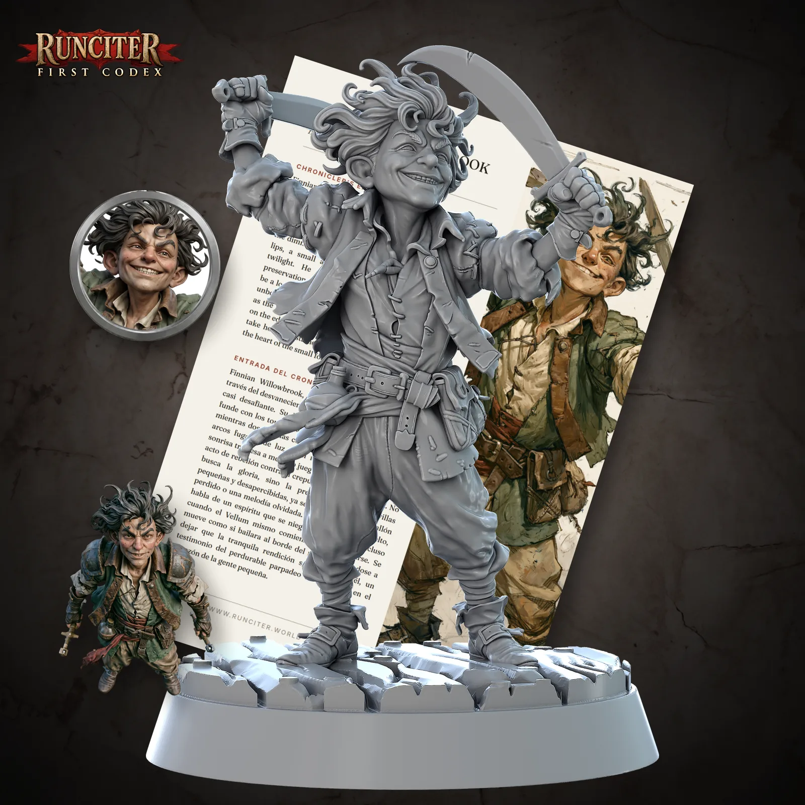 Male Halfling Rogue, Cover