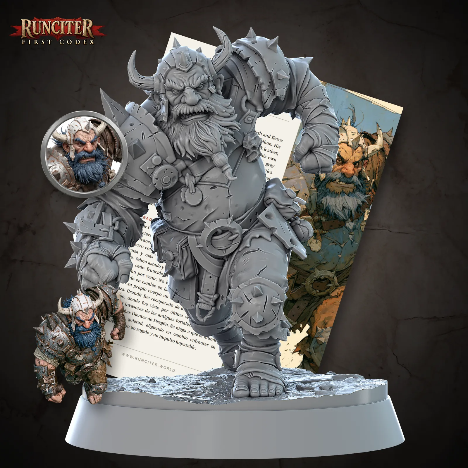 Male Dwarf Barbarian, Cover