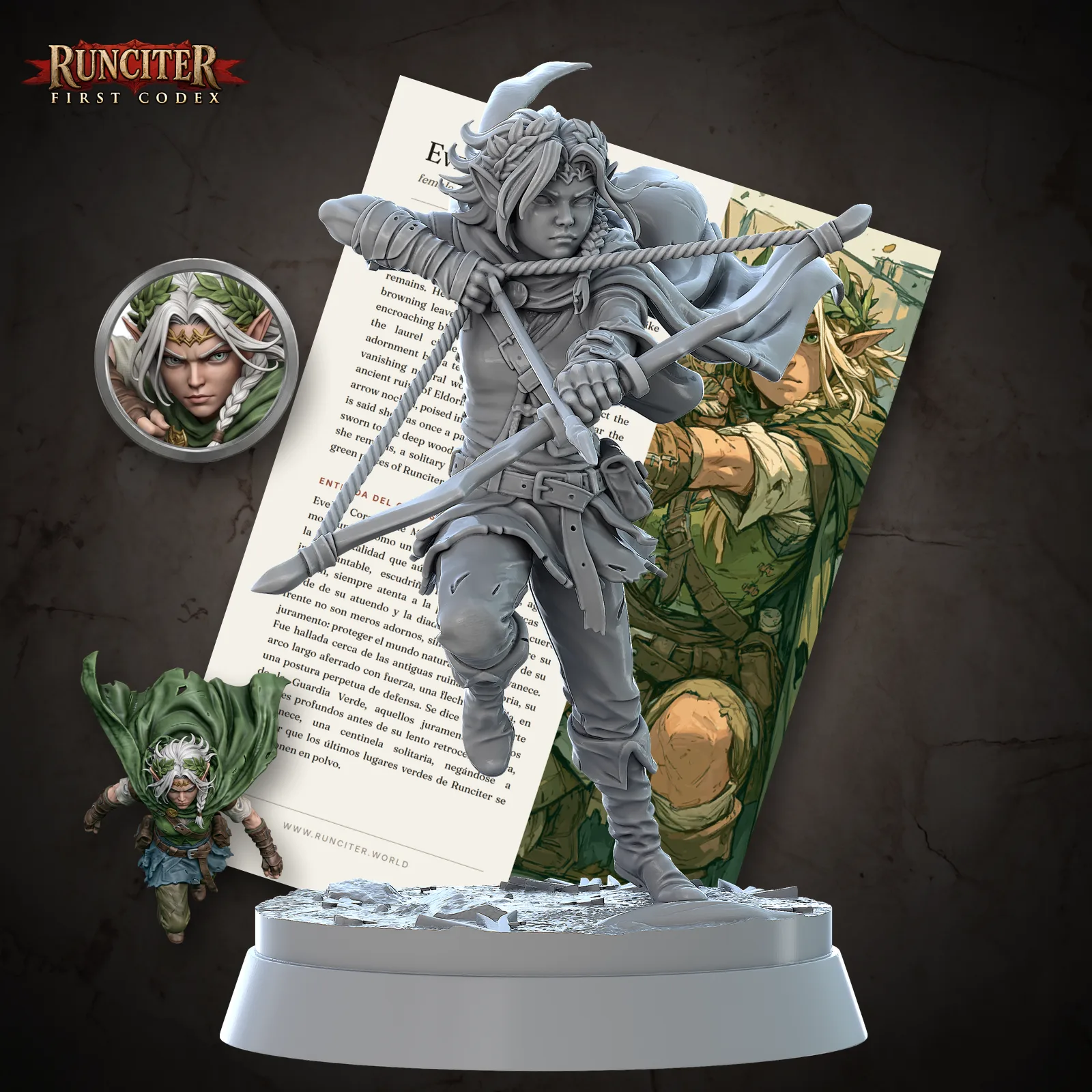 Female Elf Ranger, Cover