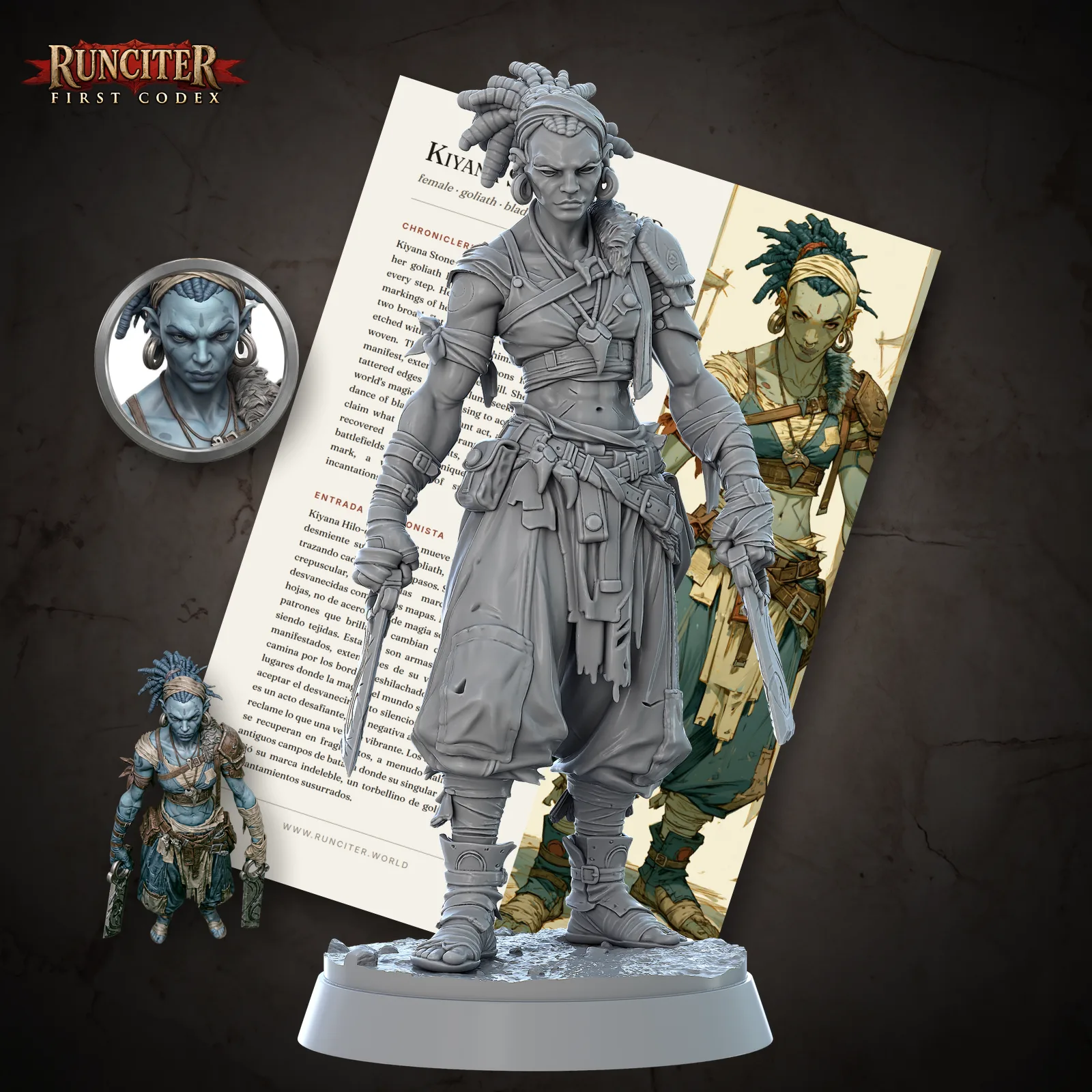Female Goliath Bladesinger, Cover